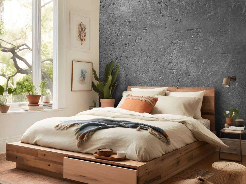 Mur en béton gris