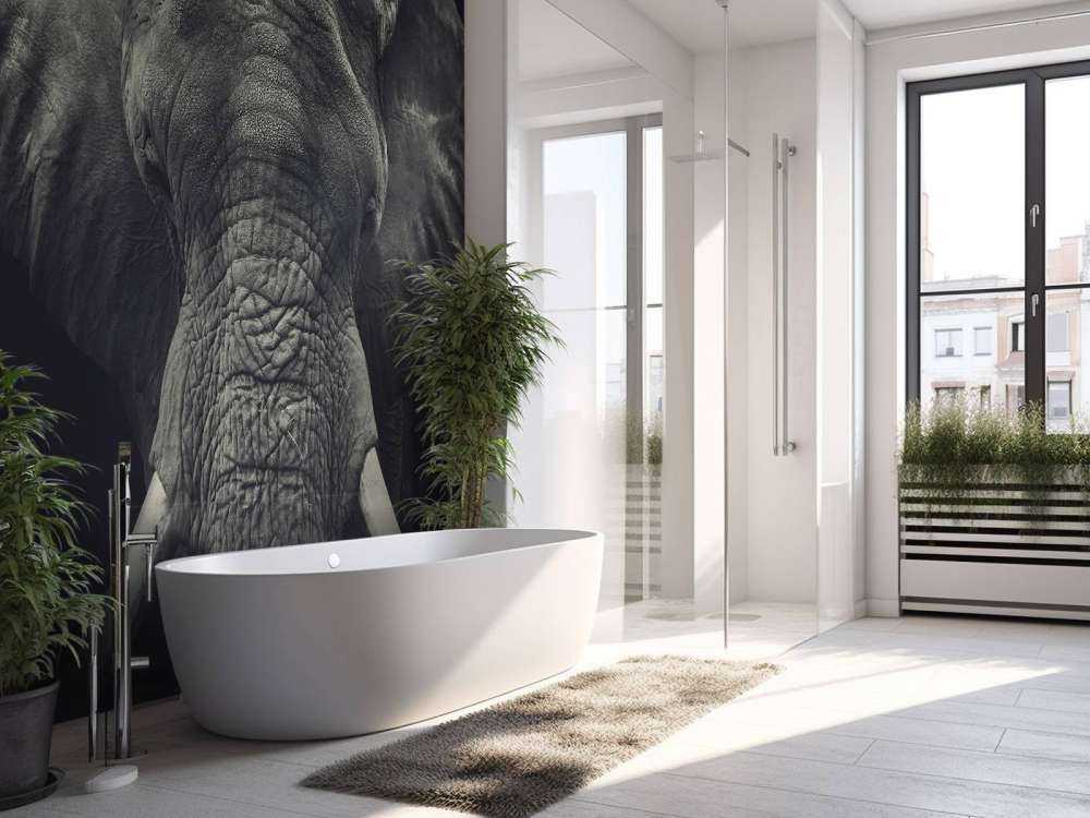 Gros plan sur un éléphant