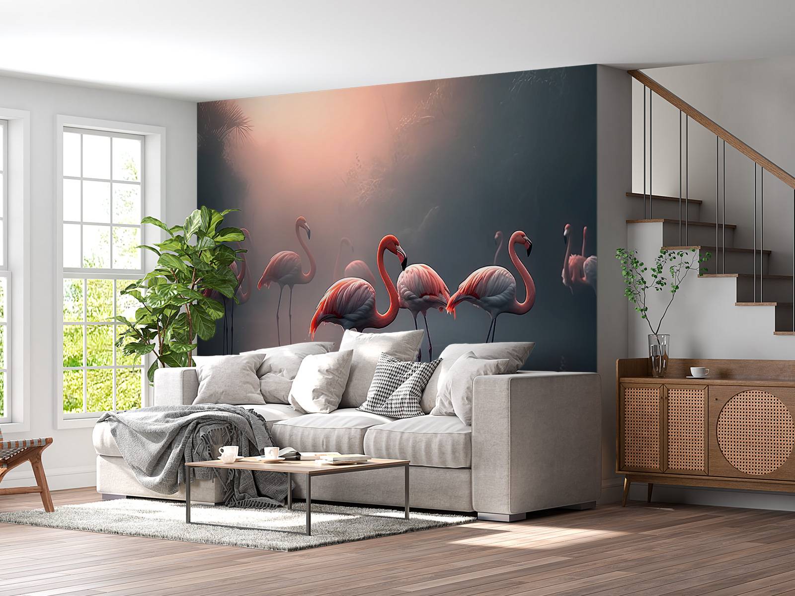 Aube Brumeuse des Flamants