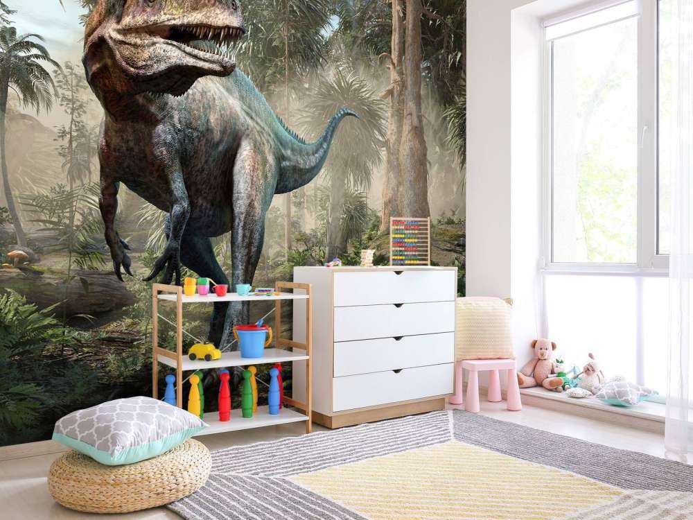 Acrocanthosaurus dans la forêt