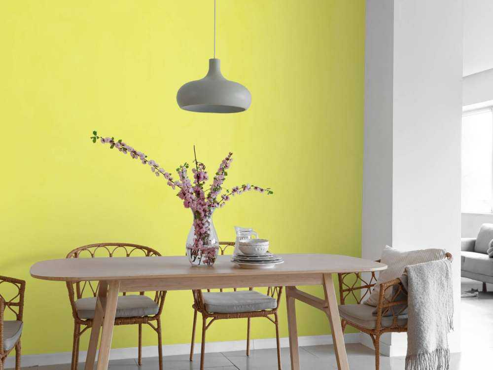Béton jaune citron vert