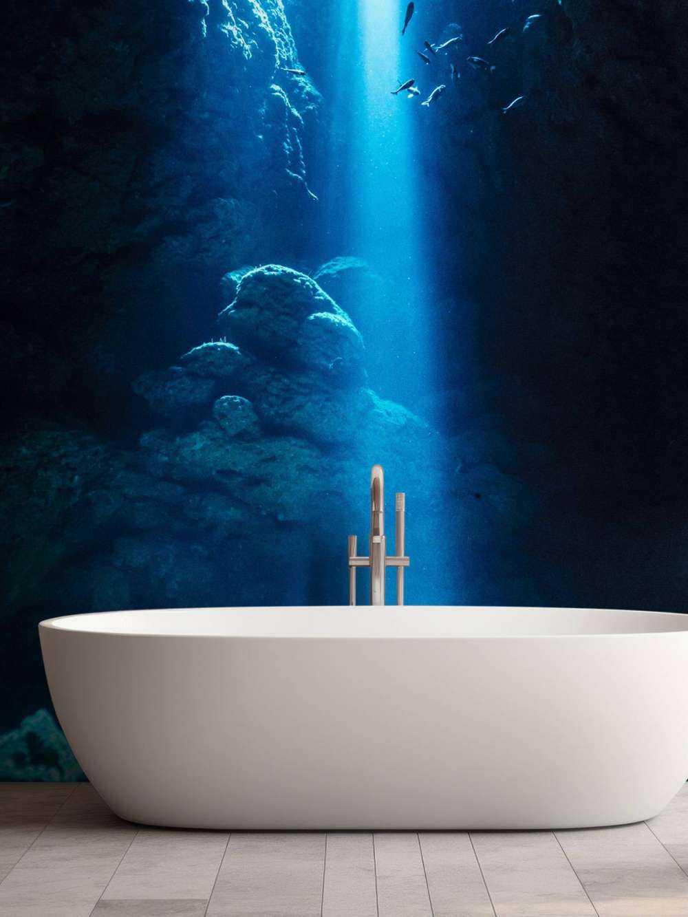 Lumière dans une grotte