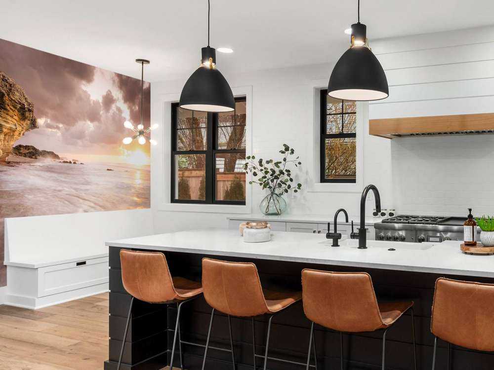 Coucher de soleil sur les rochers