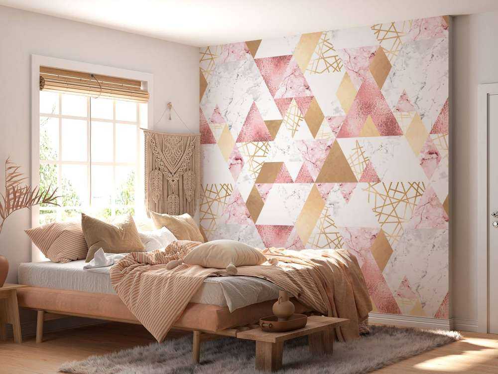 Motif Triangles doré