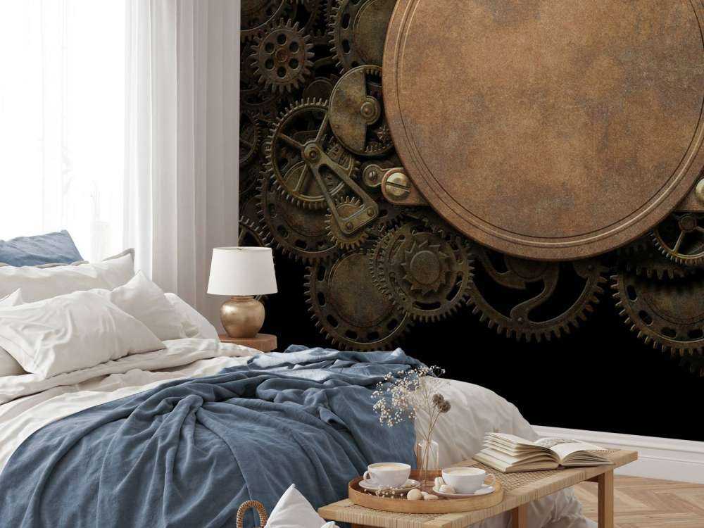 Mécanisme d'horloge en cuivre