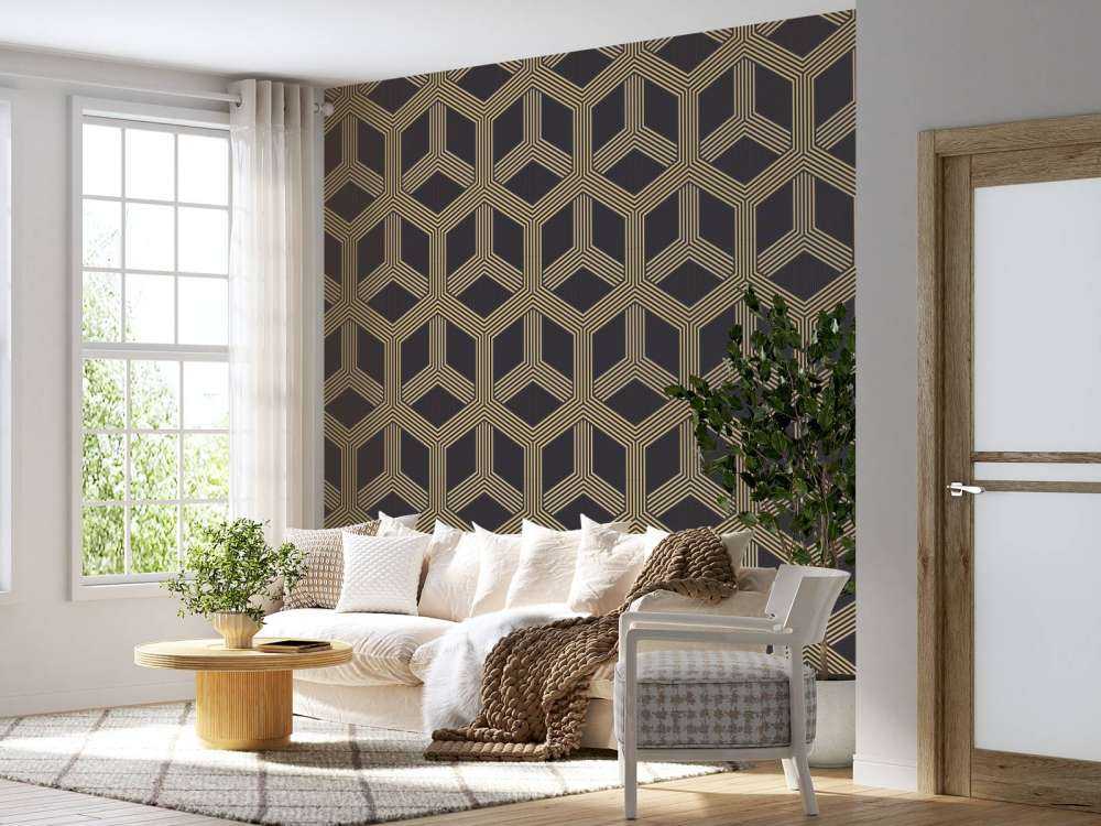 Motif d'illusion art déco
