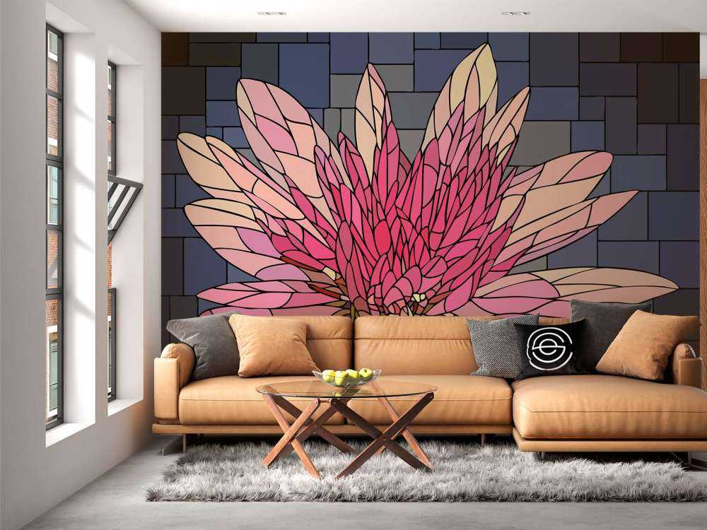 Fleur rose en fleur