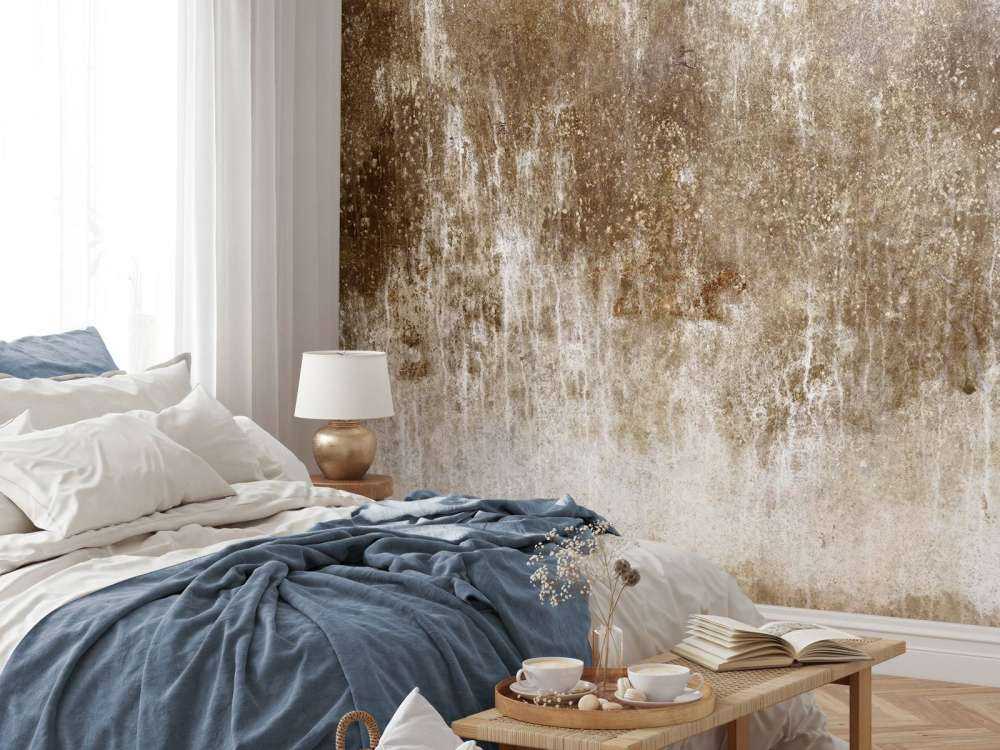 Mur brun vieilli