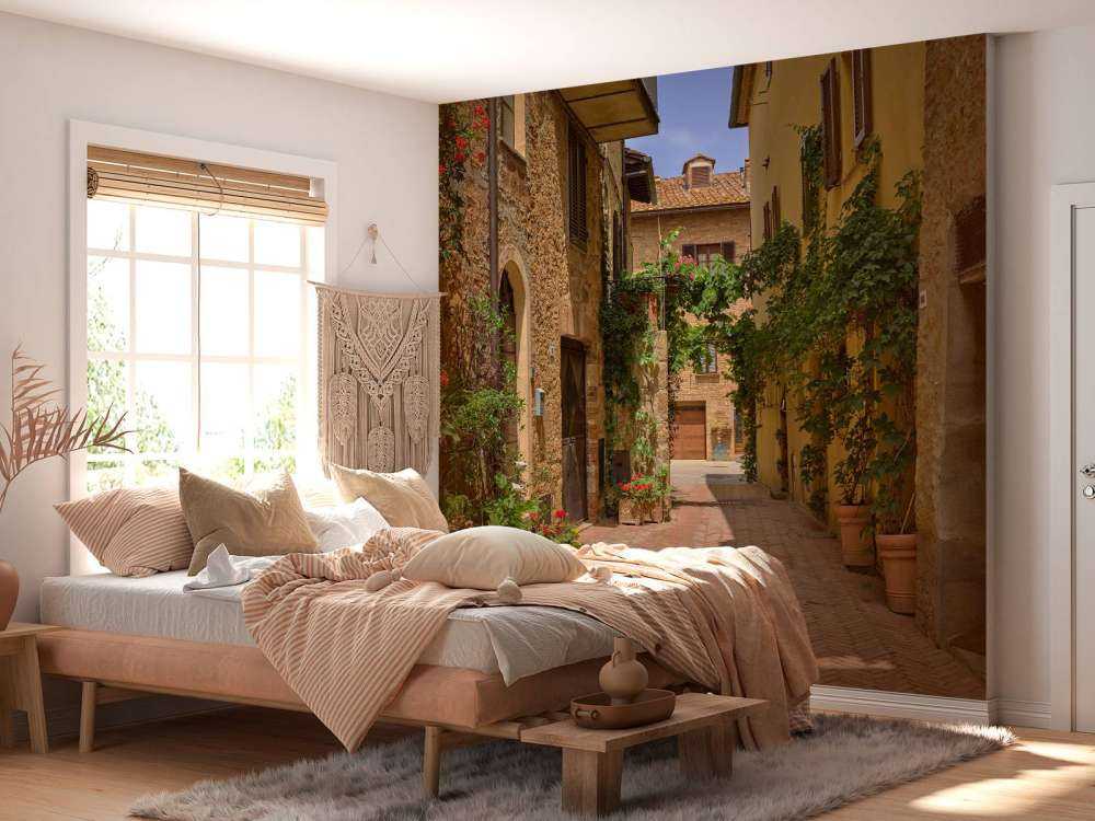 Rue italienne avec des plantes
