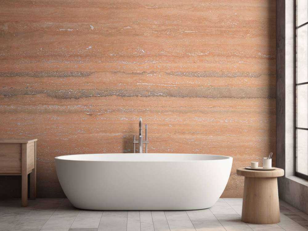 Marbre de couleur terracotta