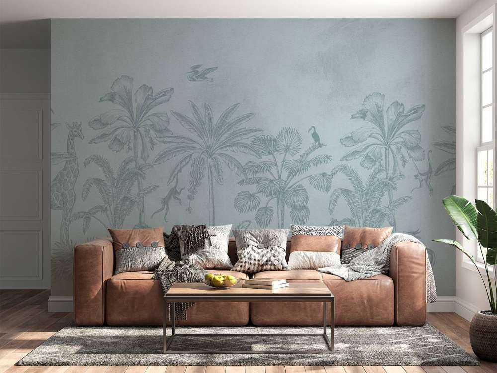 Animal jungle bleu