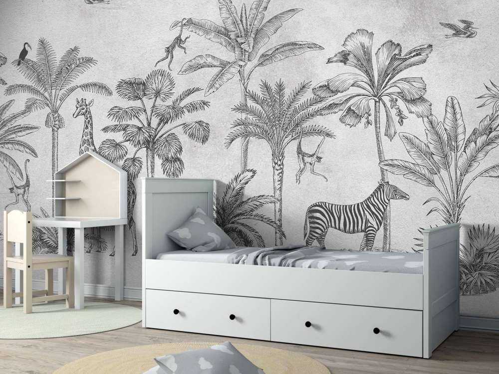 Animal tropical jungle gris