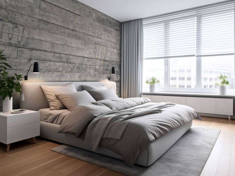 Mur en bois gris