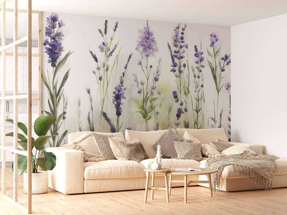 Lavande Clair Seamless Lilas Pâle
