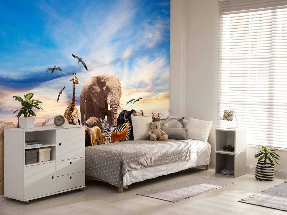 Groupe d'animaux africains
