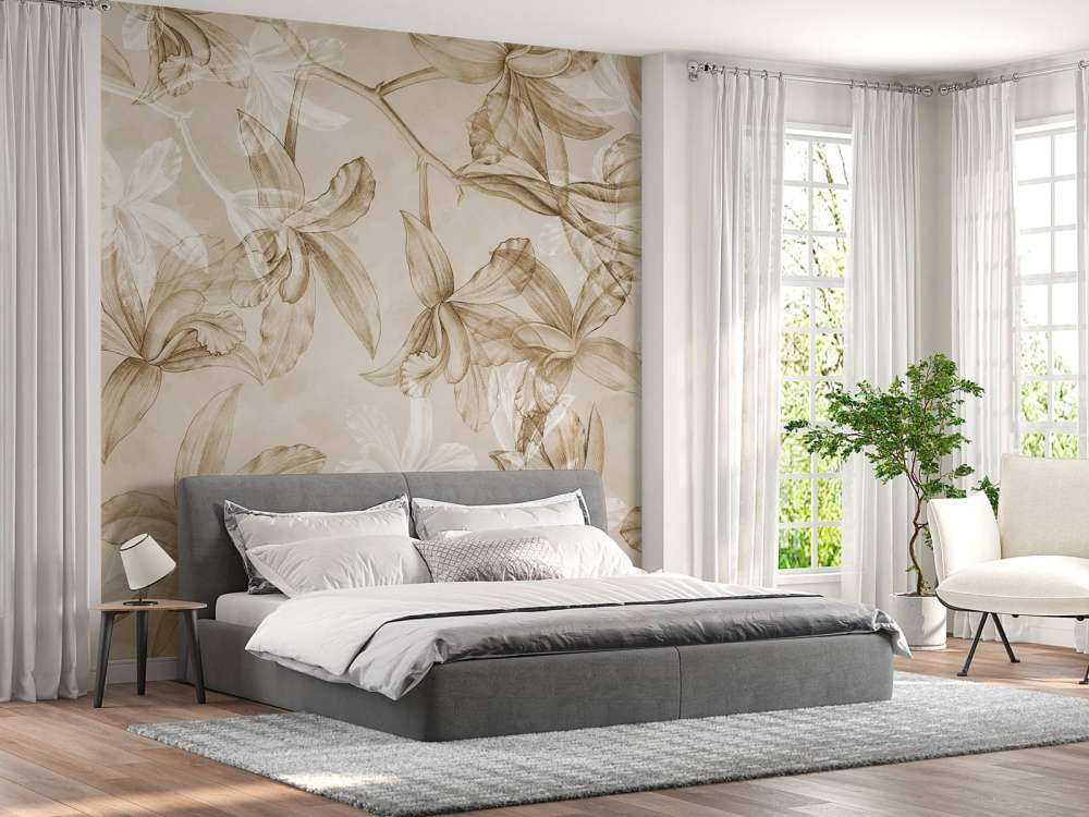 Rêverie d'orchidée sépia