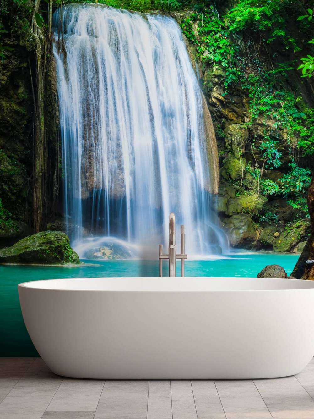 Chute d'eau bleue