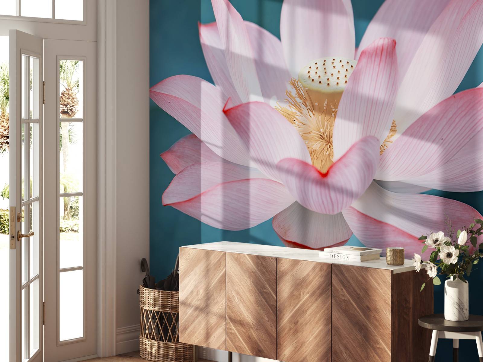Gros plan sur la fleur de lotus