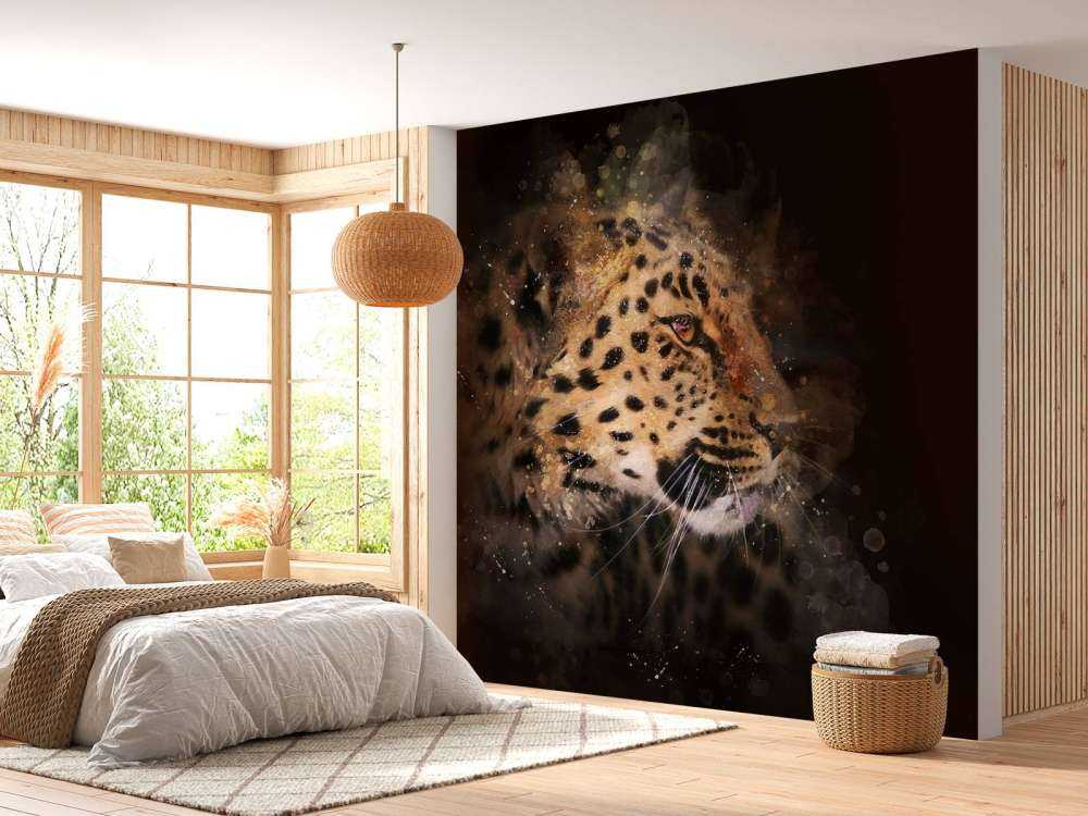 Peinture d'un léopard