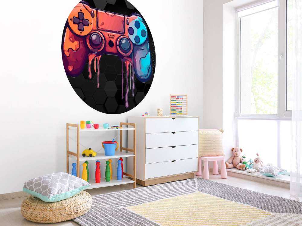 Manette de jeu dégoulinante