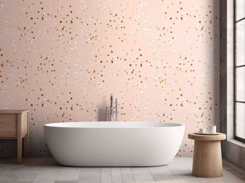 Motif de paillettes dorées