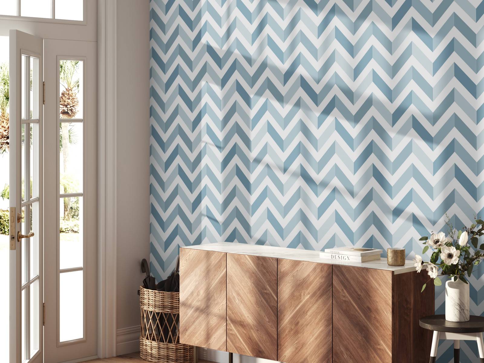 Chevron bleu