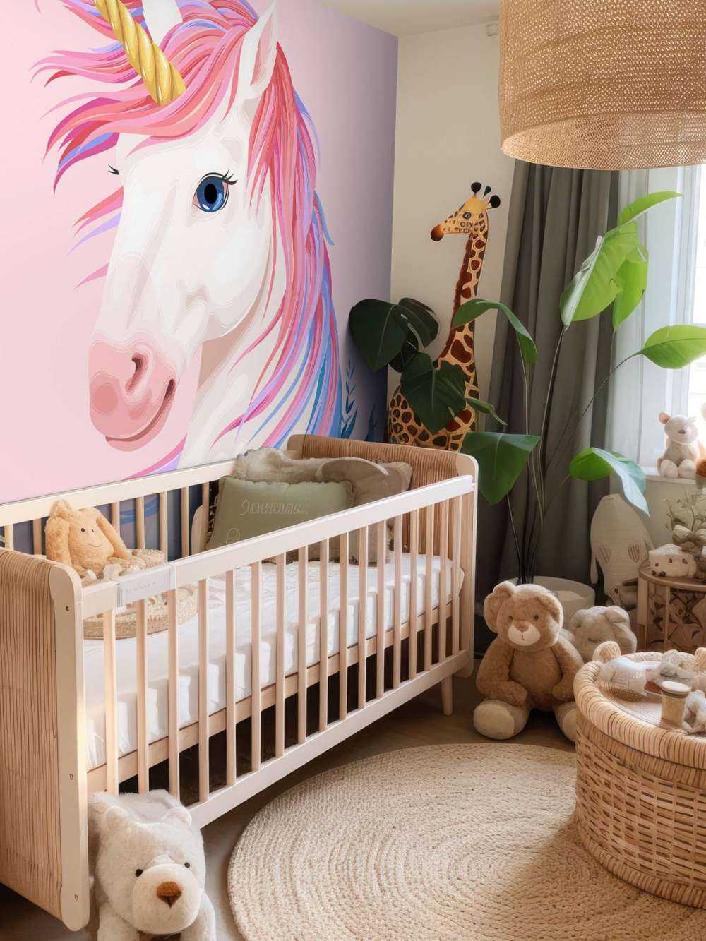 Licorne avec des fleurs