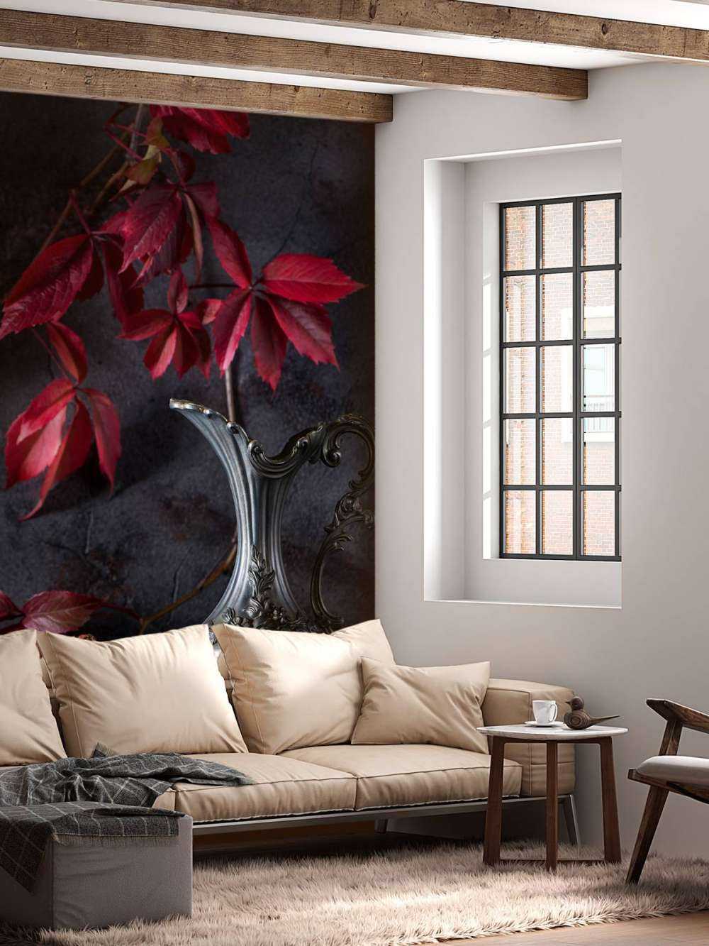 Boite de vin rouge et fruits rouges