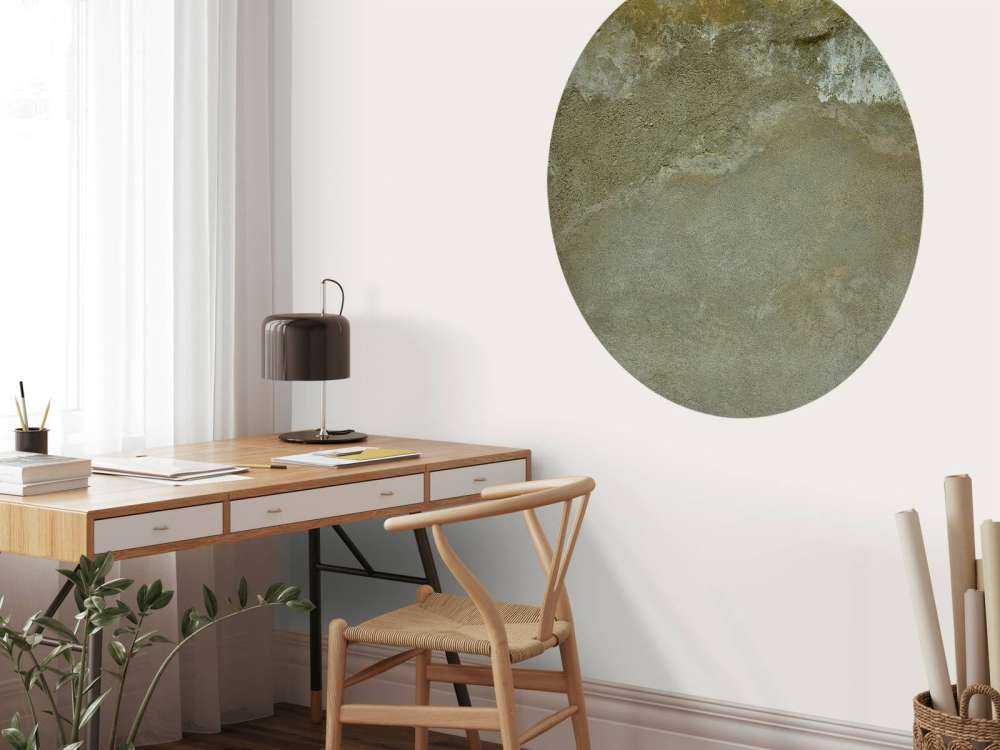 Mur avec stuctures restaurées