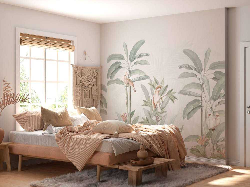 Paysage de la jungle vintage - pastel