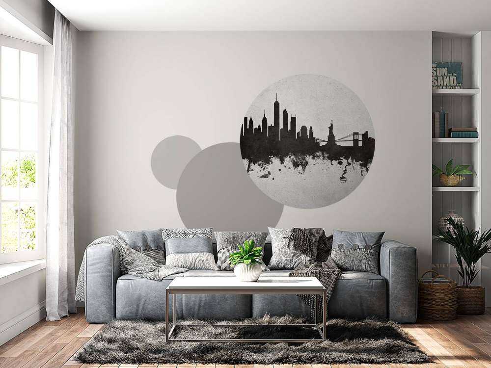 Aquarelle skyline, New York