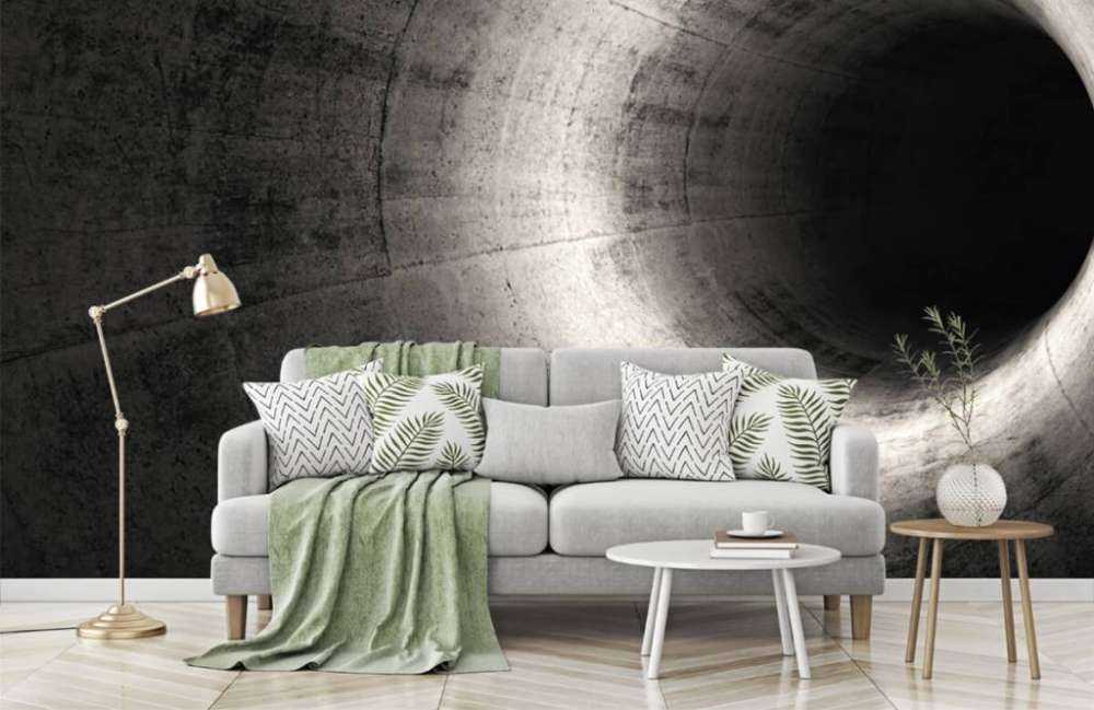 Tunnel 3D en béton