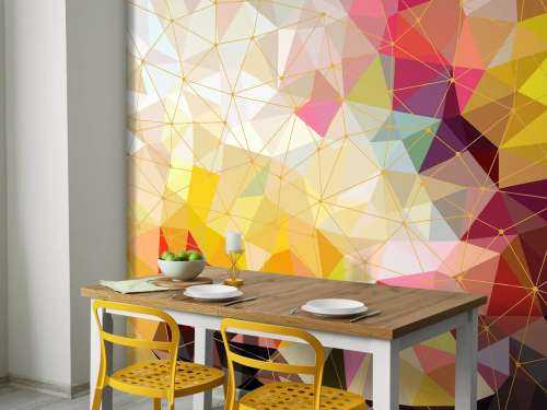 Impression de triangles colorés