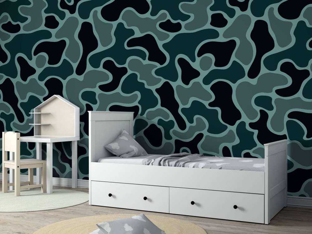Camouflage vert gris
