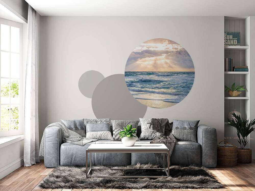 Rayons de soleil au bord de la mer