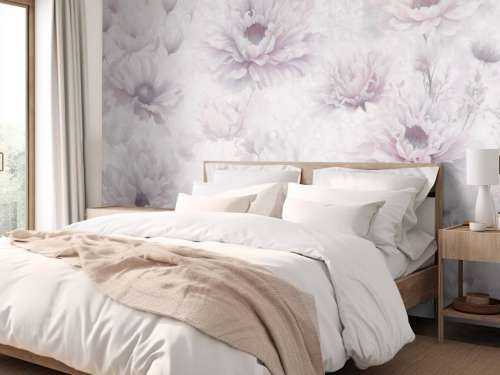 Mur romantique rose