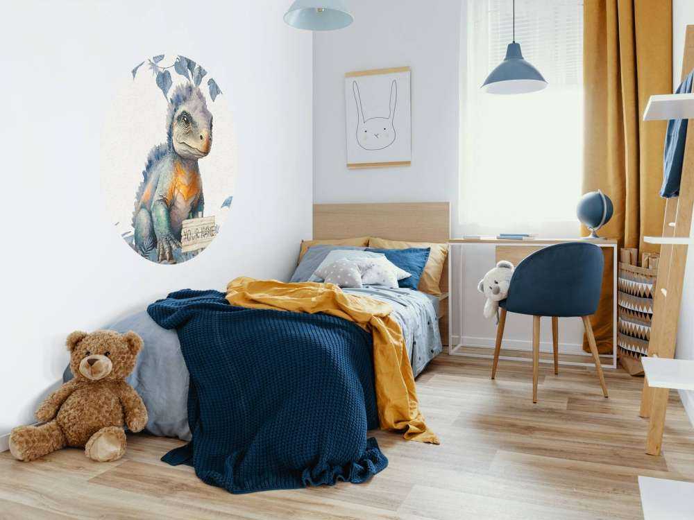 Bébé ankylosaure dans la jungle bleue