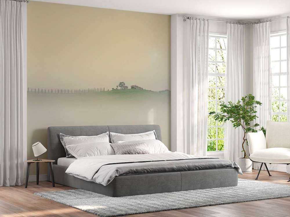 Paysage italien brumeux
