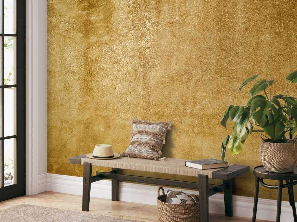 Béton jaune ocre