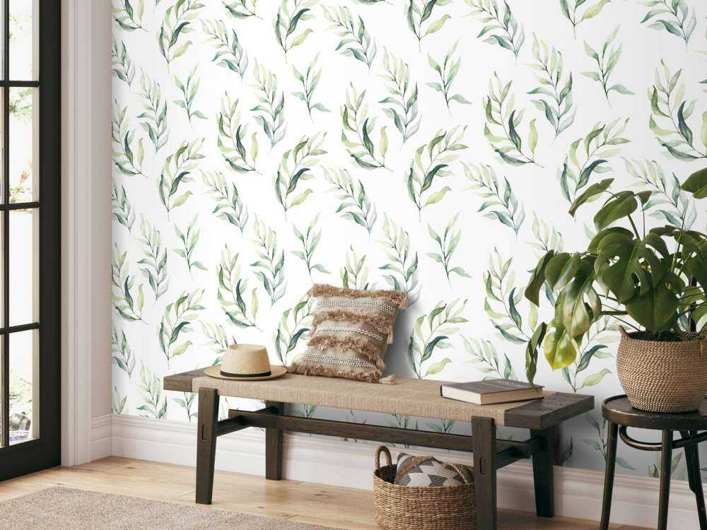 Motif Rameaux d'aquarelle