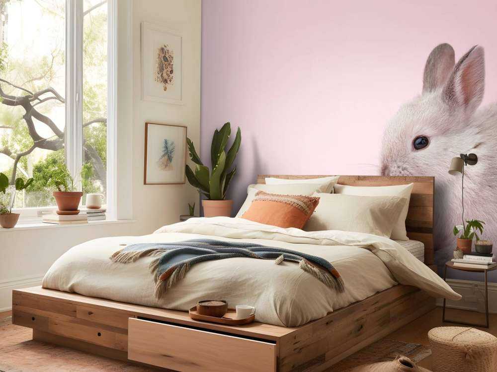 Lapin avec un œuf