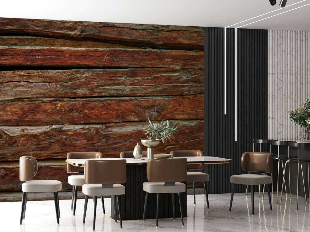 Planches de bois brut