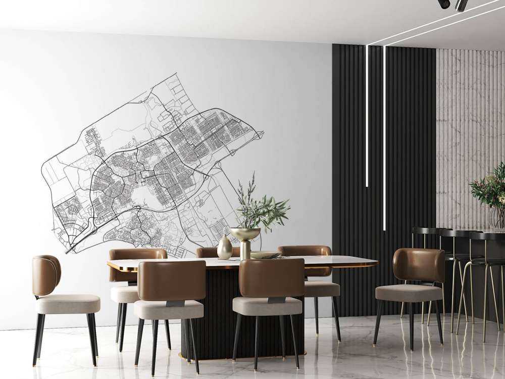 Plan d'étage d'Almere, blanc