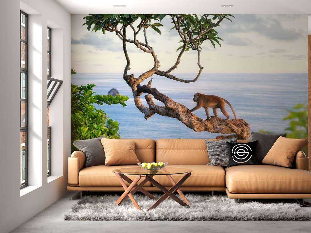 Singe sur un arbre