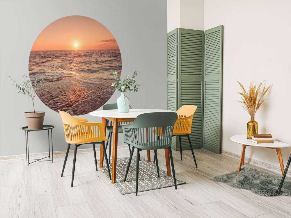 Coucher de soleil sur plage