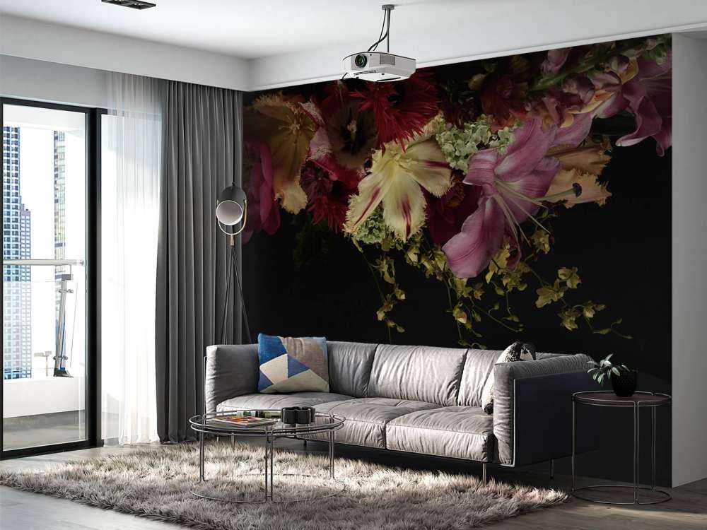 Tête de lit Fleurs vintage