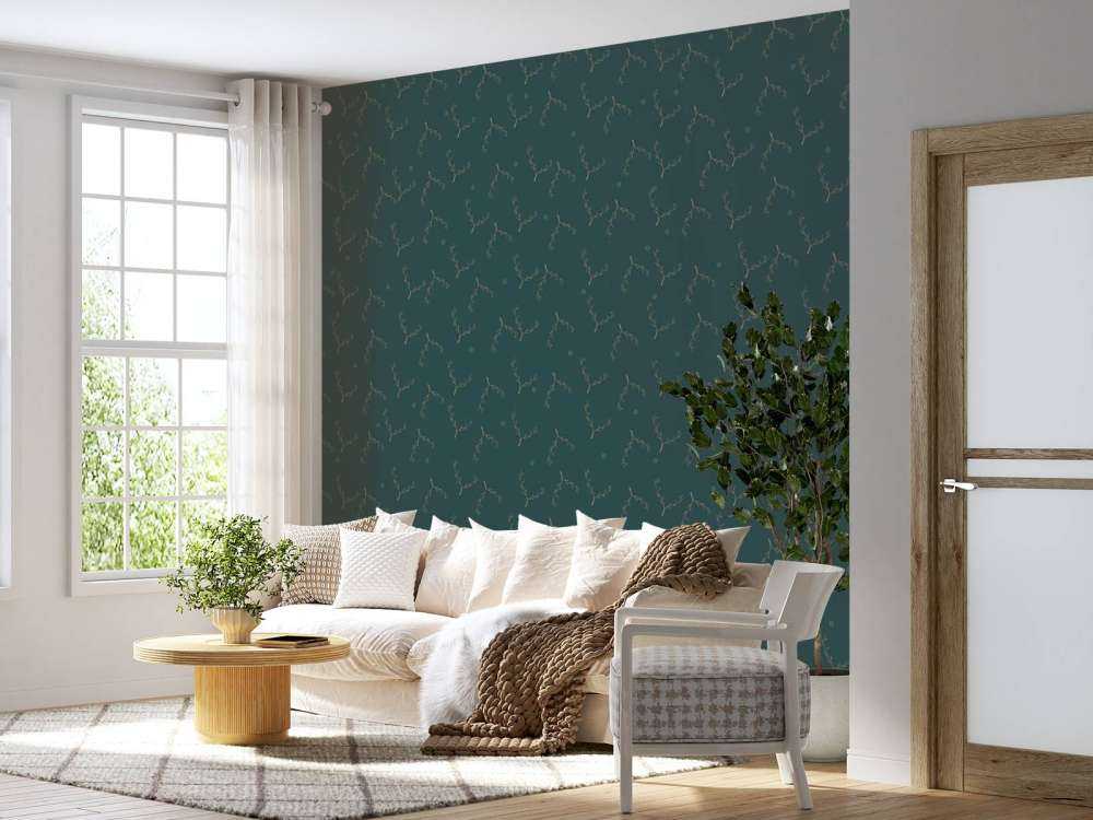 Motif de branches beu canard