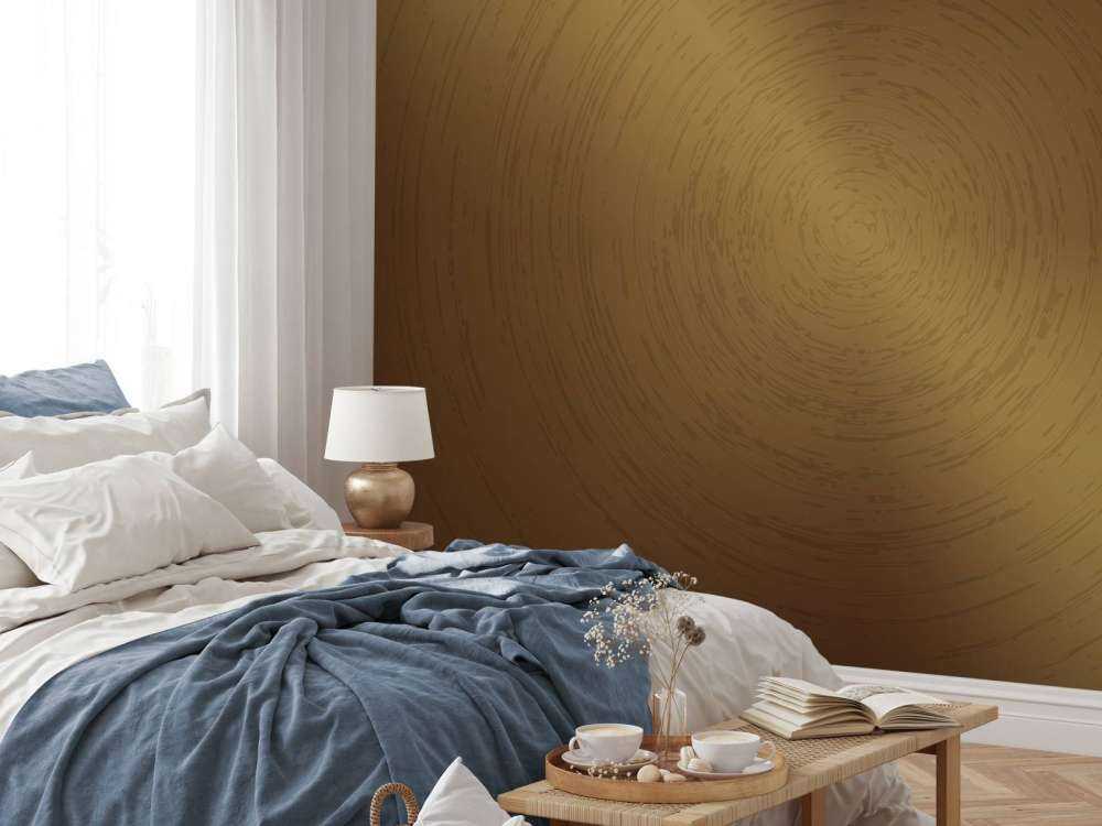 Fond circulaire en bronze