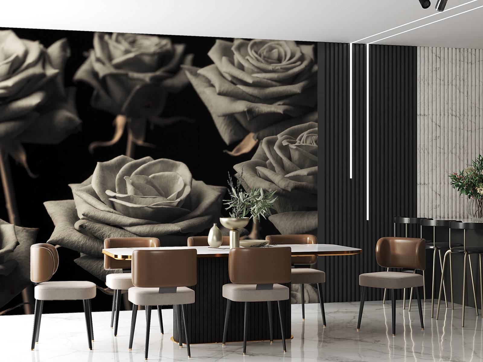 Roses sépia