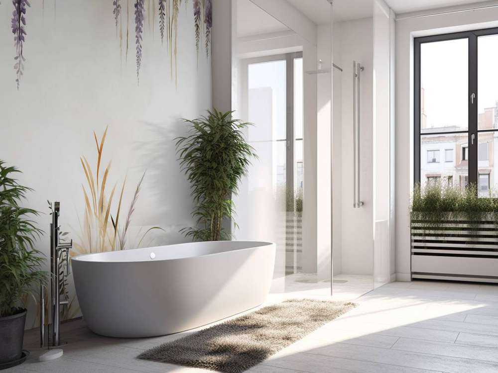 Glycine et Graminées Bleues